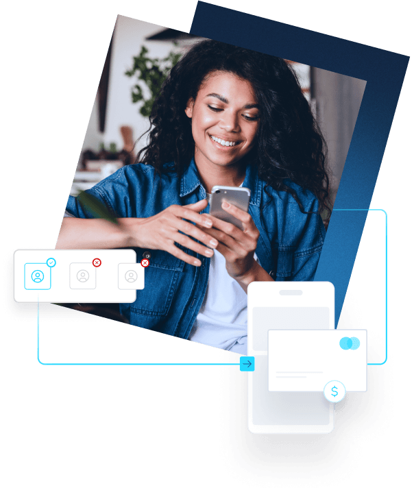 Pessoa utilizando aplicativo de fintech no celular