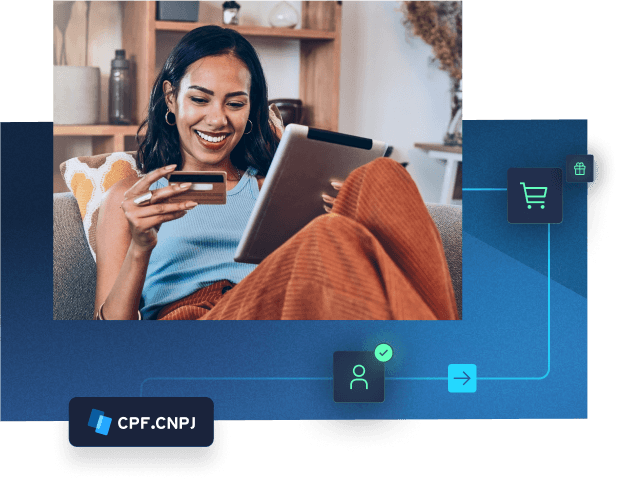 Pessoa fazendo compras online em loja virtual
